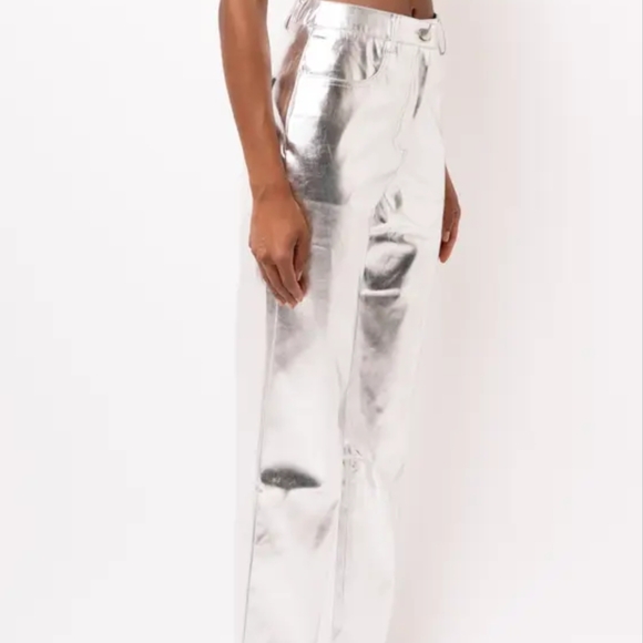 NWT Amy Lynn Silver Women's Pants - Picture 4 of 5